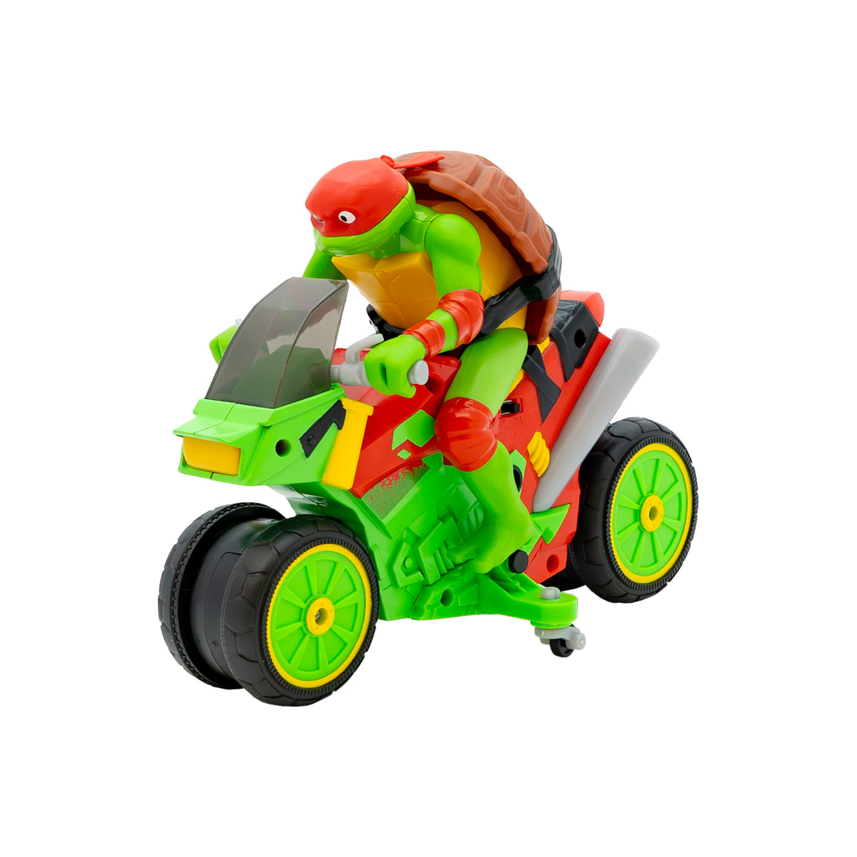 TMNT Raph's Rad Ride RC motorcycle ready for high-speed action and quick races.