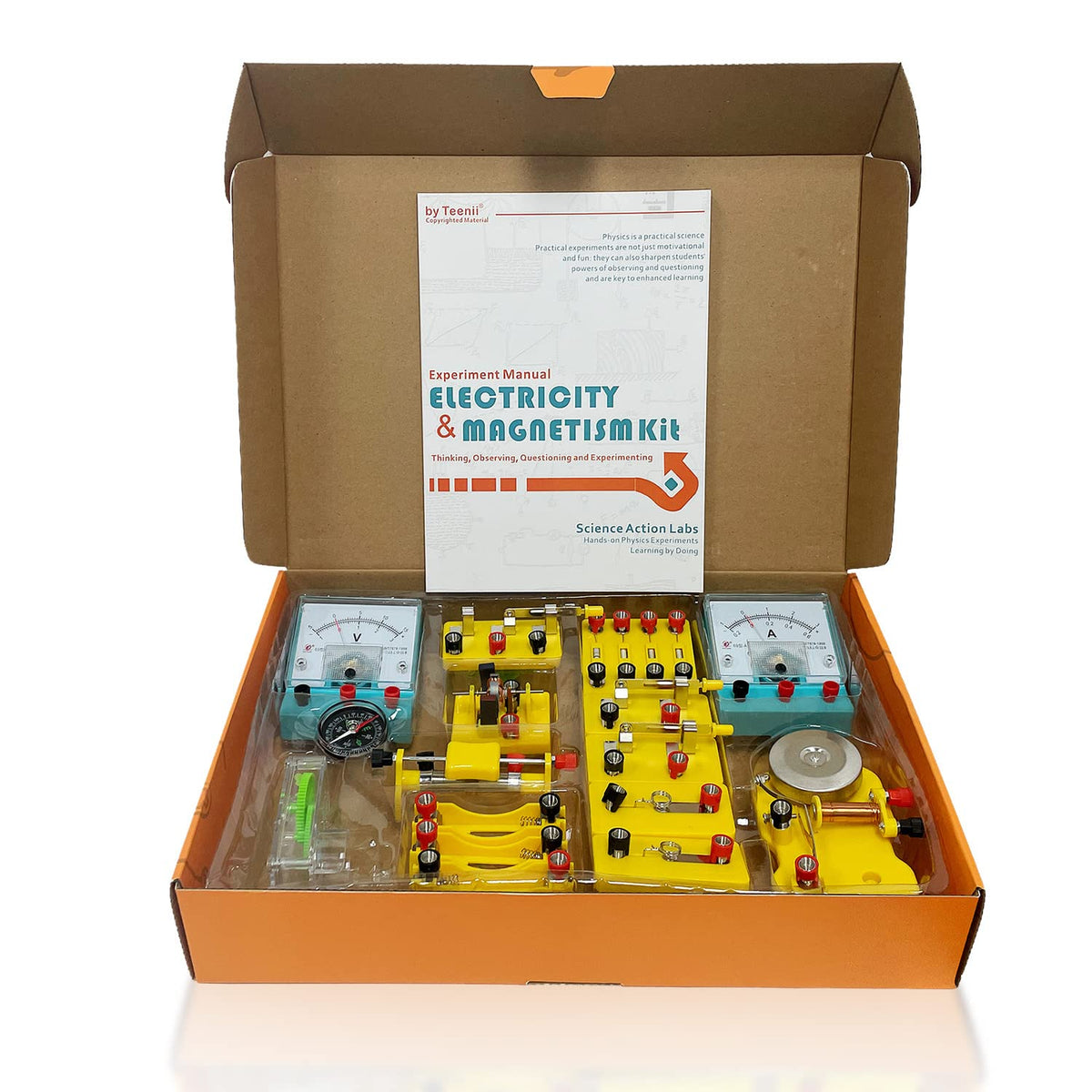 Teenii electric motor and fan assembly demonstrates motion from power