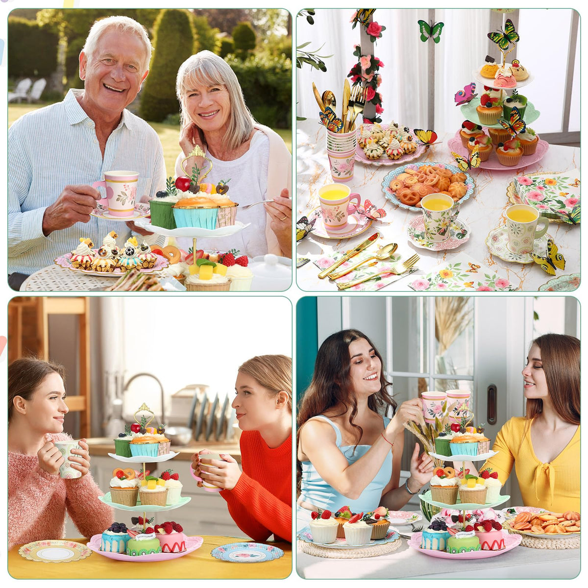 Teenyyou butterfly decorations add whimsy to birthday tea party setups