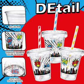 Teenyyou cups with lids and straws in a complete party set