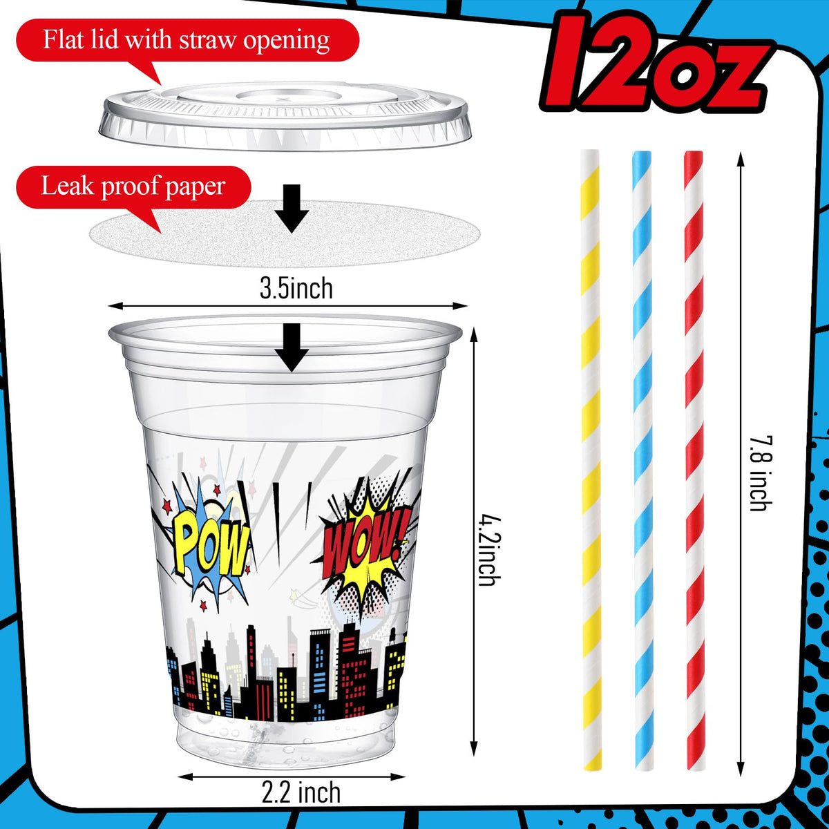 Teenyyou paper straws included for eco-friendly sipping