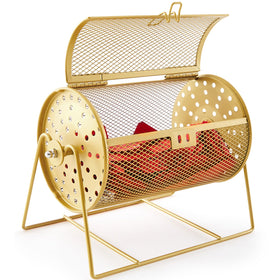 Teenyyou raffle drum compact design enables easy setup on a table or podium