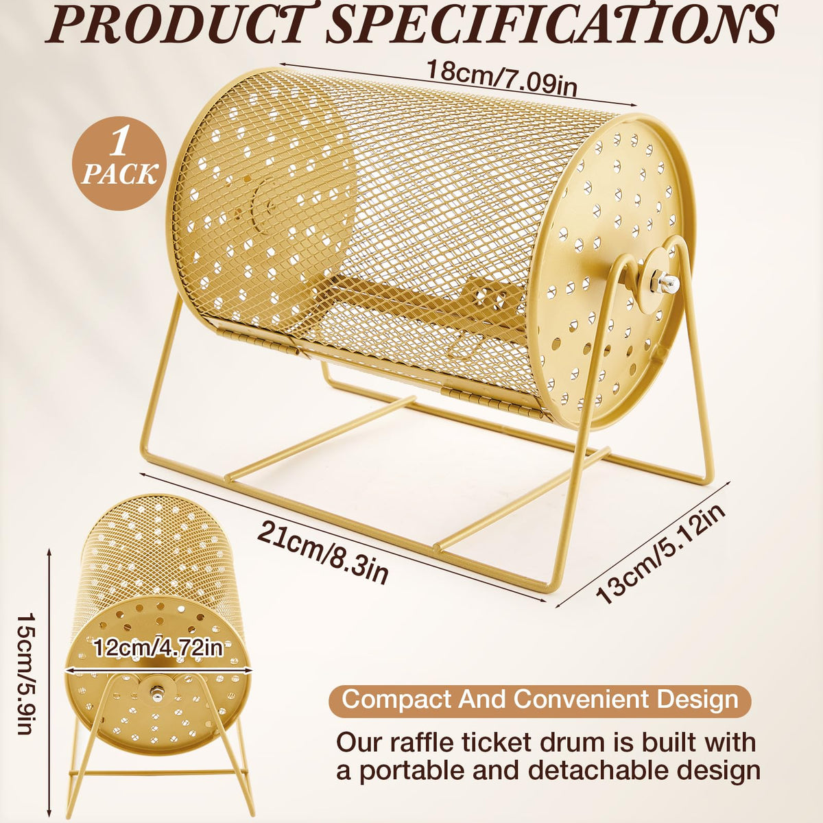 Teenyyou raffle drum sealing system prevents tickets from slipping or falling