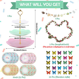 Teenyyou tea party napkins providing convenient, coordinated decor for celebrations