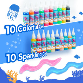 Teexpert Magic Water Elf Toy Kit star jar storage keeps finished pieces organized.