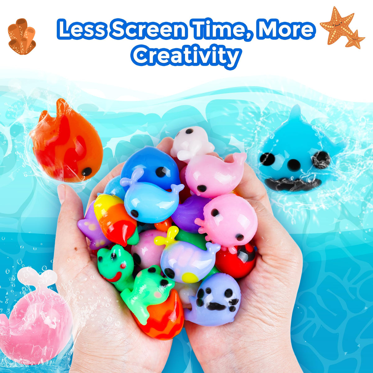 Teexpert Magic Water Elf Toy Kit gift box is ready for giving.