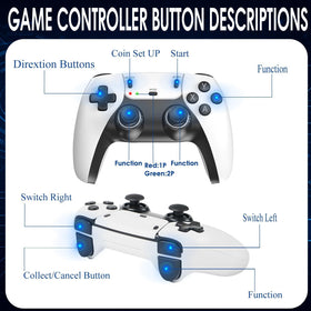 TEFELE dual-player wireless play enables cable-free multiplayer fun.
