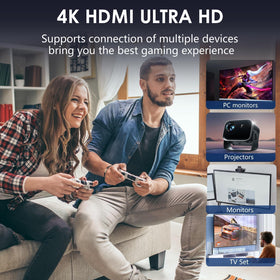 TEFELE TV project setup enables big-screen gaming experiences.