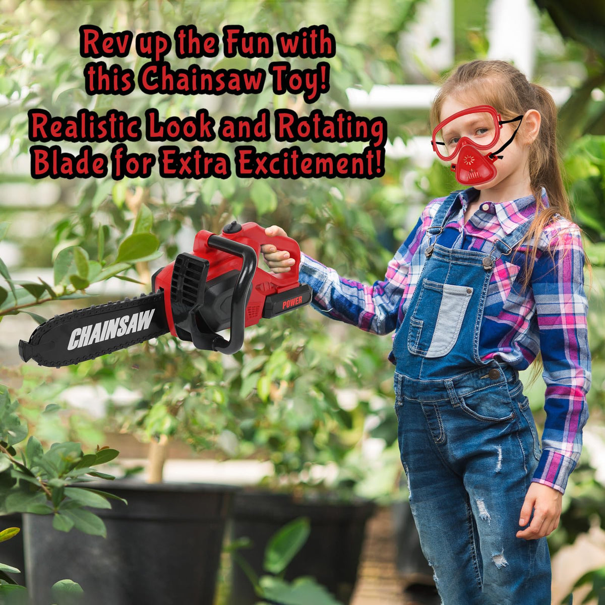 TeganPlay Kids Lawn Mower with sound and motion, creates immersive backyard pretend play.