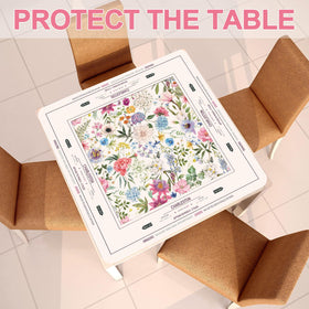 Tegeme 22x22 inch mat fits standard tables.