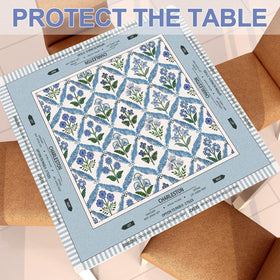 Tegeme Mahjong Mat reduces noise from tile collisions for a calmer table