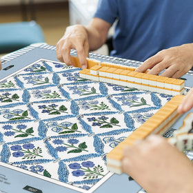 Tegeme Mahjong Mat is rollable for easy storage and portable game nights