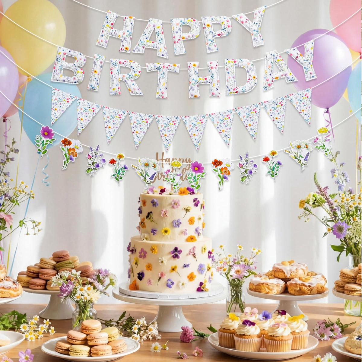 Tegeme pre-strung banner saves setup time for stress-free parties.
