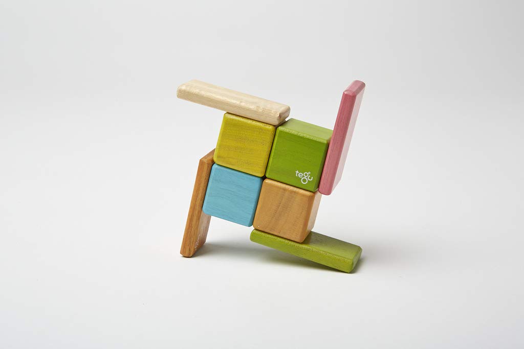 Tegu Pocket Pouch 8-Piece Tints open-ended play fosters imagination