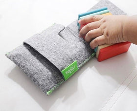 Tegu Pocket Pouch 8-Piece Tints travel case for easy storage and quick fun
