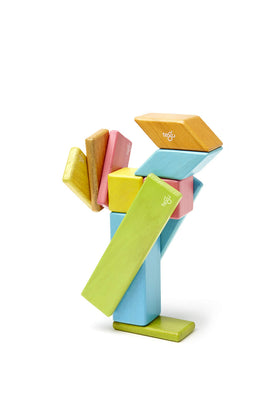 Tegu Wooden Tints Set parallelograms enhance angles and dynamic constructions.