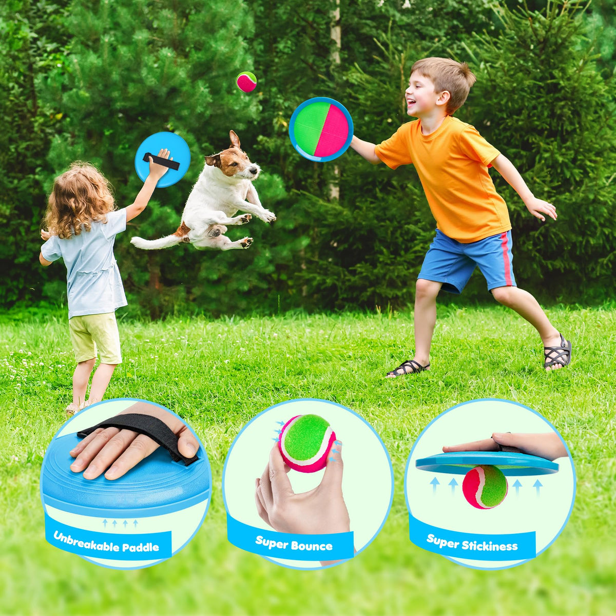 TEILLNET adjustable strap design adapts for kids and adults during play