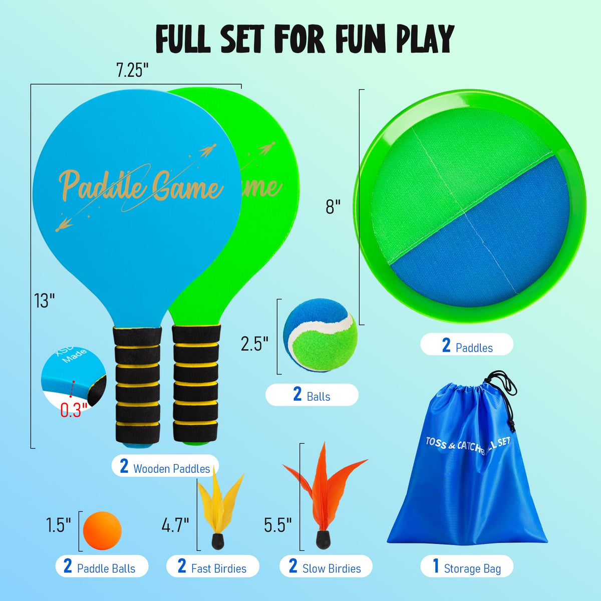 TEILLNET paddle-ball action in play for active outdoor play