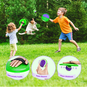TEILLNET sticky balls up close, designed for soft impact and kid-friendly play.