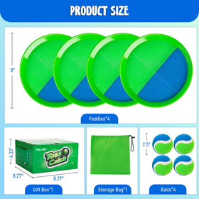 TEILLNET Toss and Catch balls shown for durability and easy tossing during outdoor games.