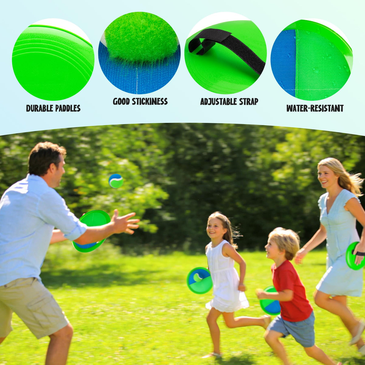 TEILLNET Toss and Catch in action with a family for active, engaging play.