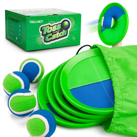 TEILLNET toss and catch paddles for durable outdoor play near water
