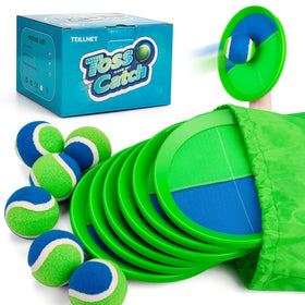 TEILLNET Toss and Catch upgraded paddles for durable outdoor play.