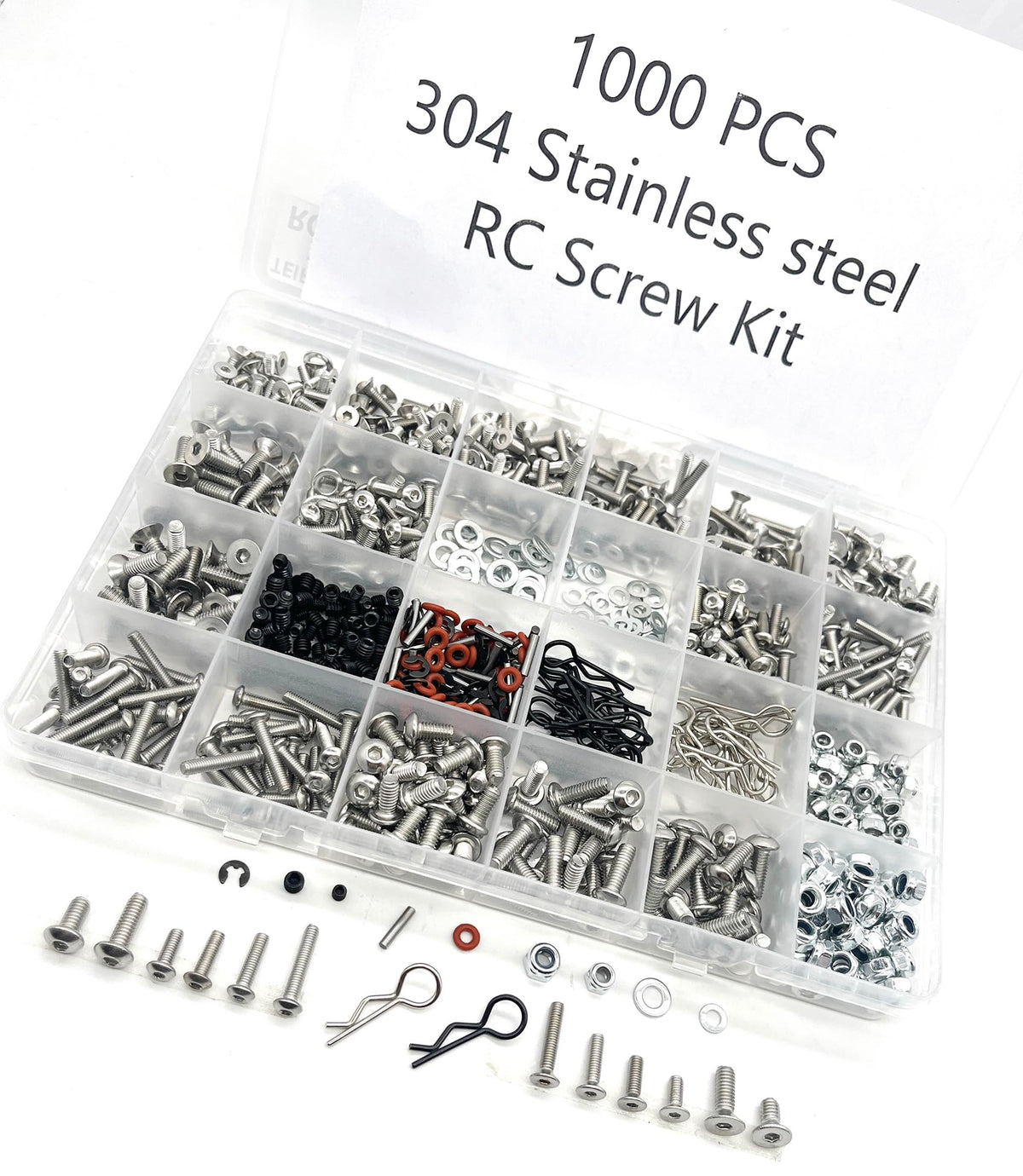TeiRAY RC screw kit screws M3 and M4 for durable fasteners.