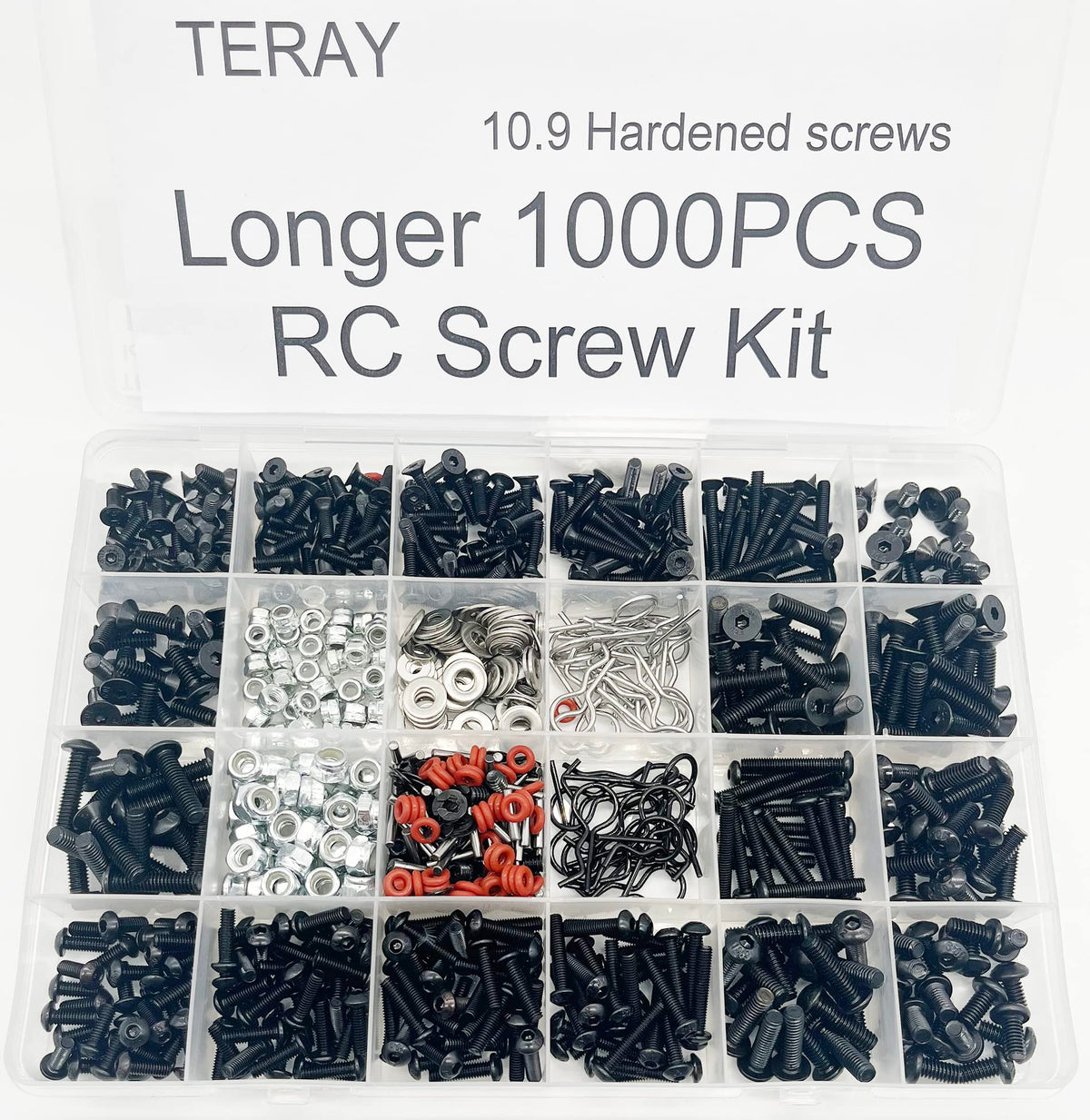 TeiRAY RC screw kit roundhead M4 12mm for reliable joins on crawlers