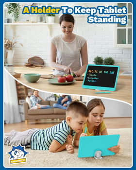 TEKFUN 15-inch blue tablet for car journeys keeps kids engaged