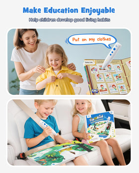 TEKFUN 500 interactive games boost engagement and language practice for children.