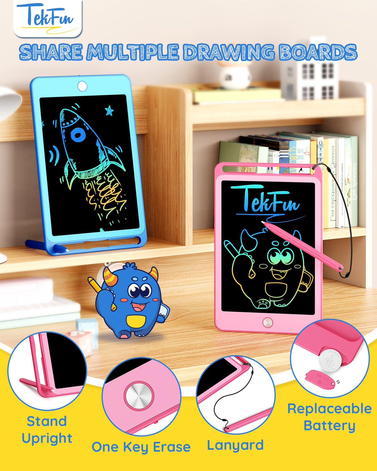 TEKFUN stylus with lanyard keeps drawing tools handy