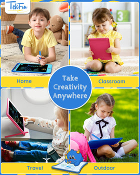 TEKFUN educational doodle board supporting drawing, counting, and early literacy