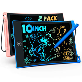 TEKFUN 10-inch LCD doodle boards, front view, ideal for on-the-go creativity