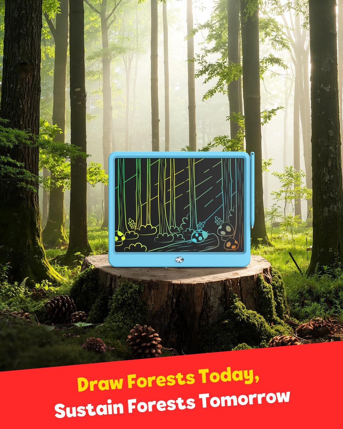 TEKFUN multi-use board blue for home and travel