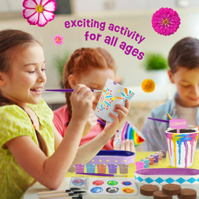 Tekoly instruction booklet guiding easy painting and planting steps