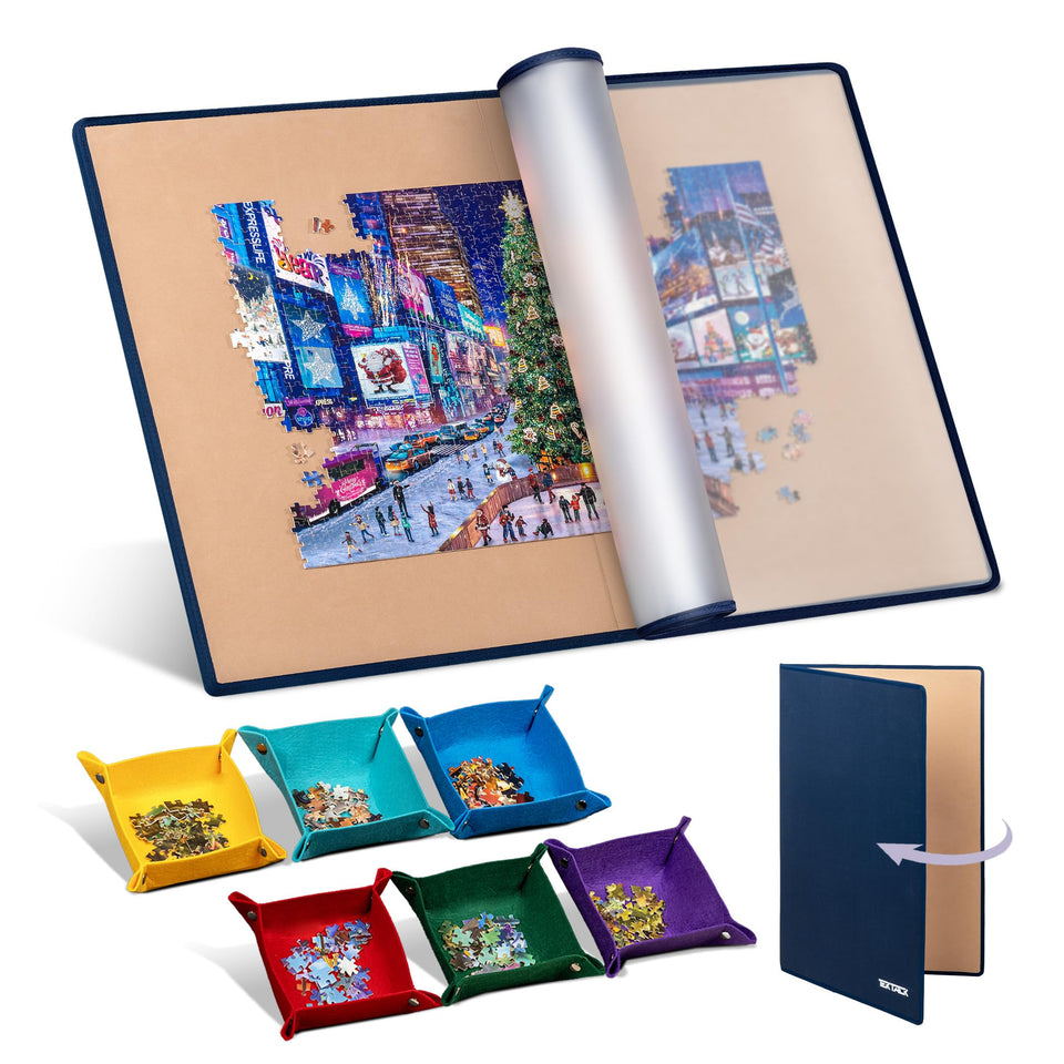 Tektalk foldable puzzle board — easy storage and transport for game nights.