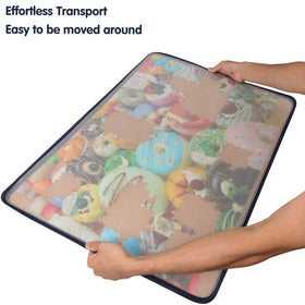 Tektalk jigsaw board 36x25-9in supports up to 1500-piece puzzles.