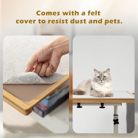 Tektalk Jigsaw Table dust protector guards unfinished puzzles from dust and pets.