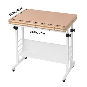 Tektalk pinewood and metal-frame construction for durable puzzle work.