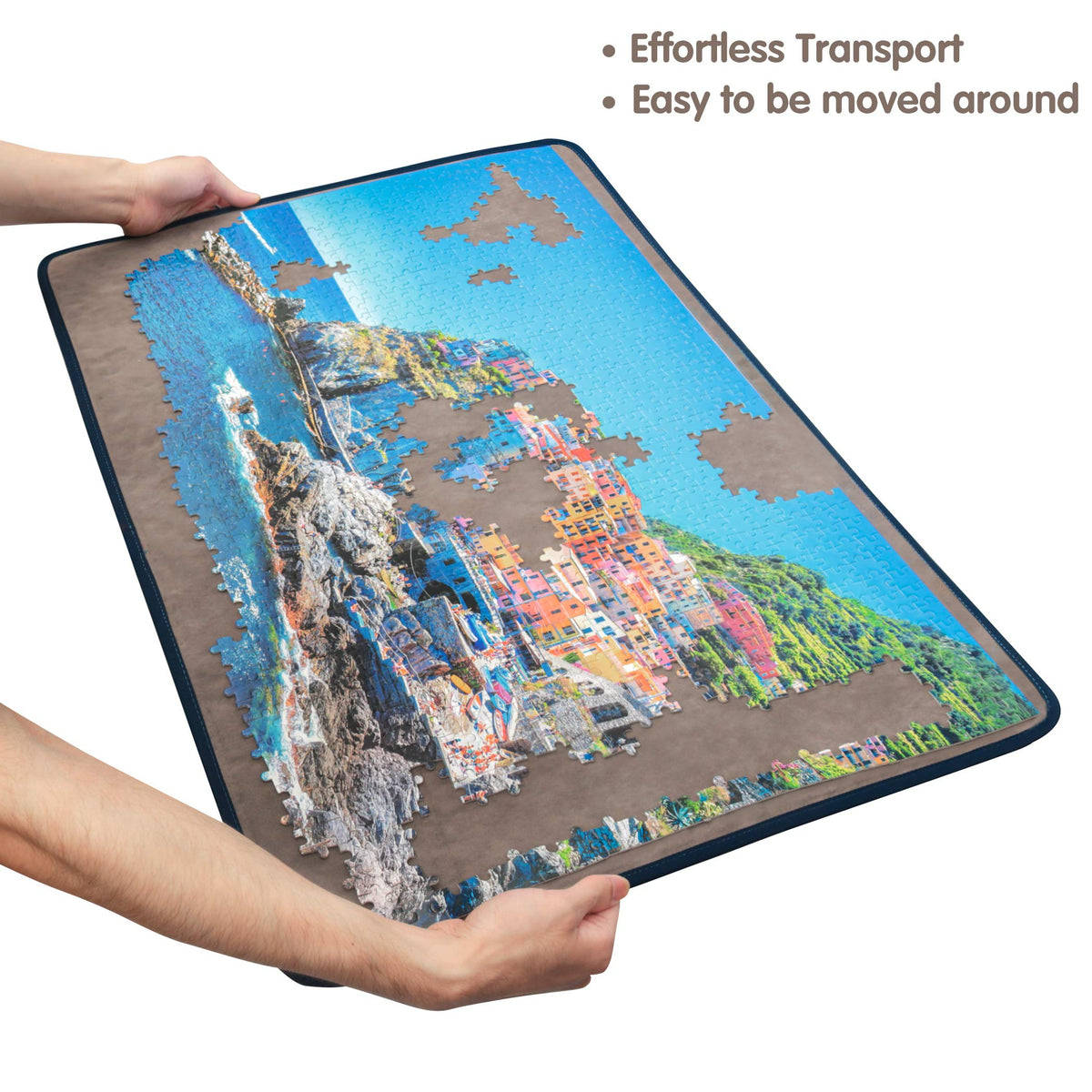 Tektalk puzzle board portable design lets you move it easily between rooms.