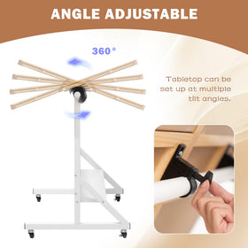 Tektalk puzzle table height adjustment enabling comfortable seating