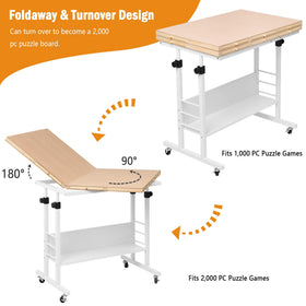 Tektalk puzzle table height adjustment for comfortable seating during long sessions.
