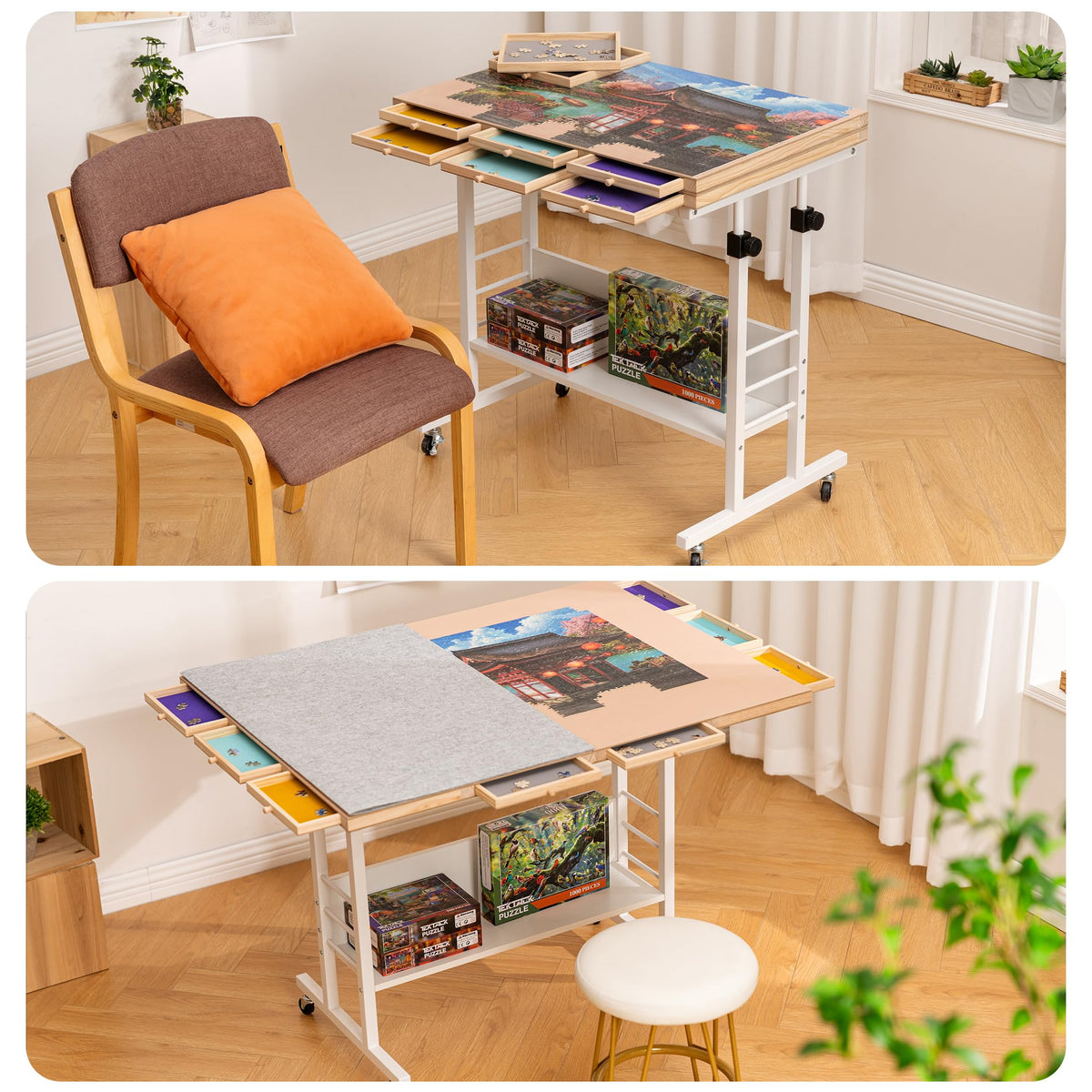 Tektalk puzzle time with family stays organized and enjoyable.