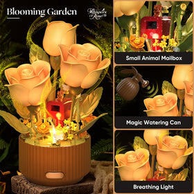 TekYetoi Breathing Mode LED rose softly glows while petals open and close.