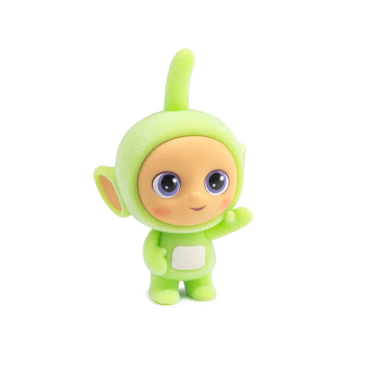Teletubbies four-pack flocked Cheebees 2.5-inch set, ideal as a playful desk companion