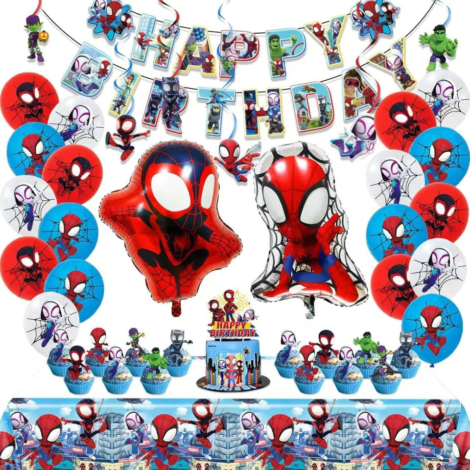 Telifor Spidey banner boosts birthday flair and photo-ready decor.