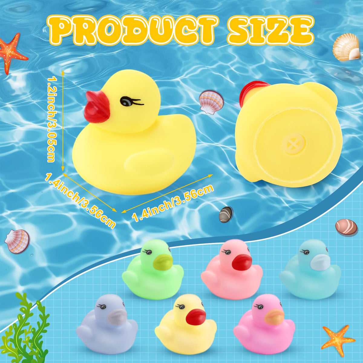 Teling mini rubber ducks compact size for easy gifting and storage