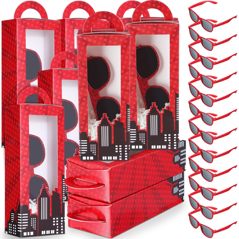 Tellegloww spider gift box with window and handle, ideal for party favors and display.