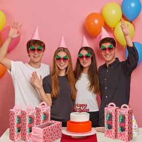Tellegloww strawberry design props brighten photos and memories at events.